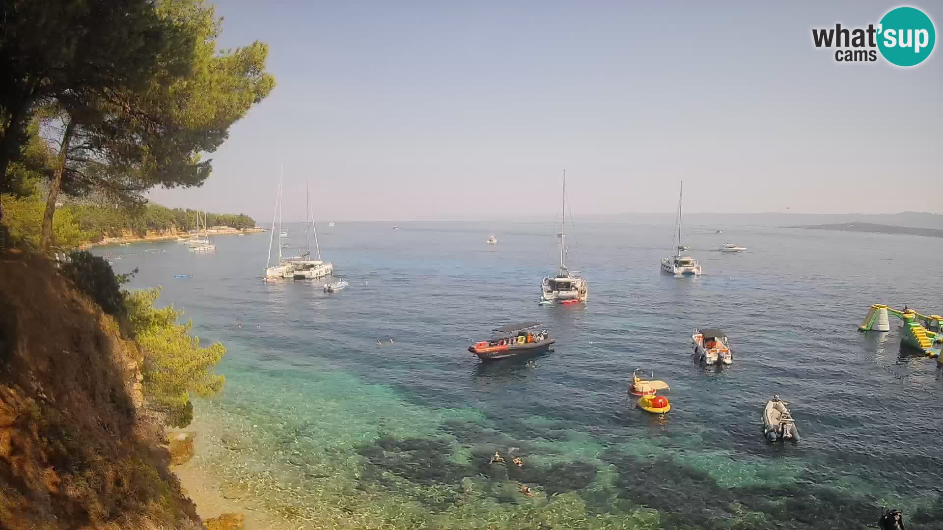 Webcam Strand Potočine Bol – Liveblick auf Borak Beach, Insel Brač