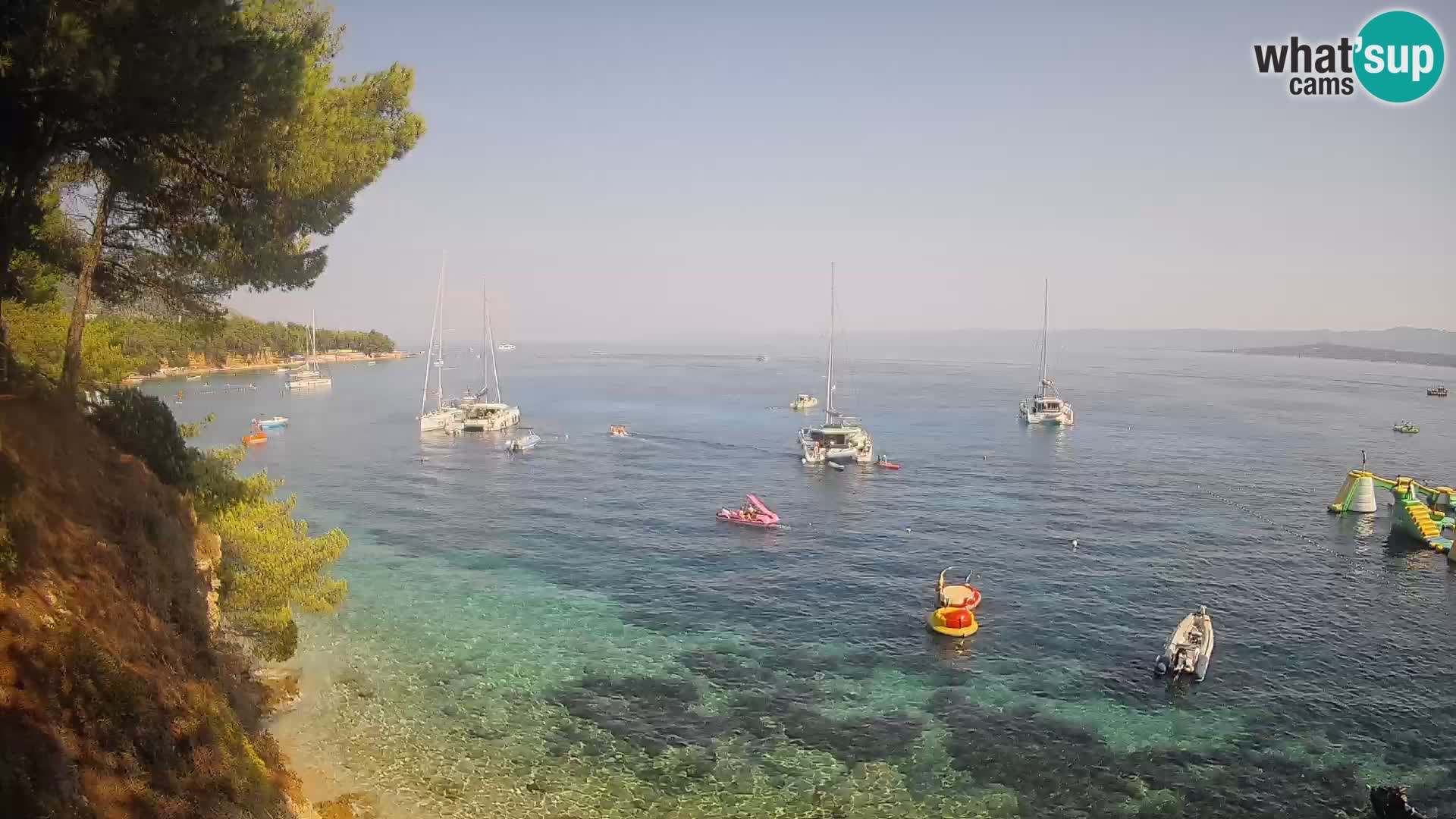 Webcam Strand Potočine Bol – Liveblick auf Borak Beach, Insel Brač