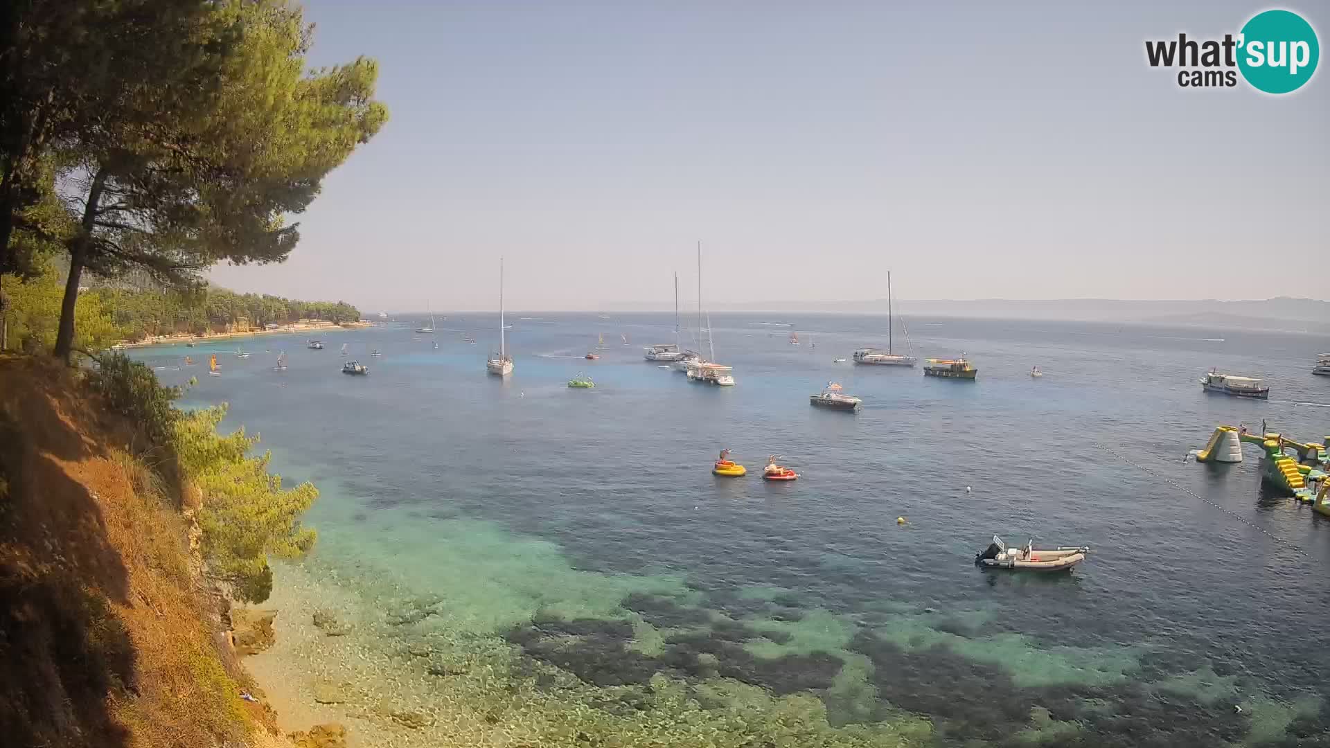 Webcam plage Potočine Bol – Vue en direct sur Borak Beach, île de Brač