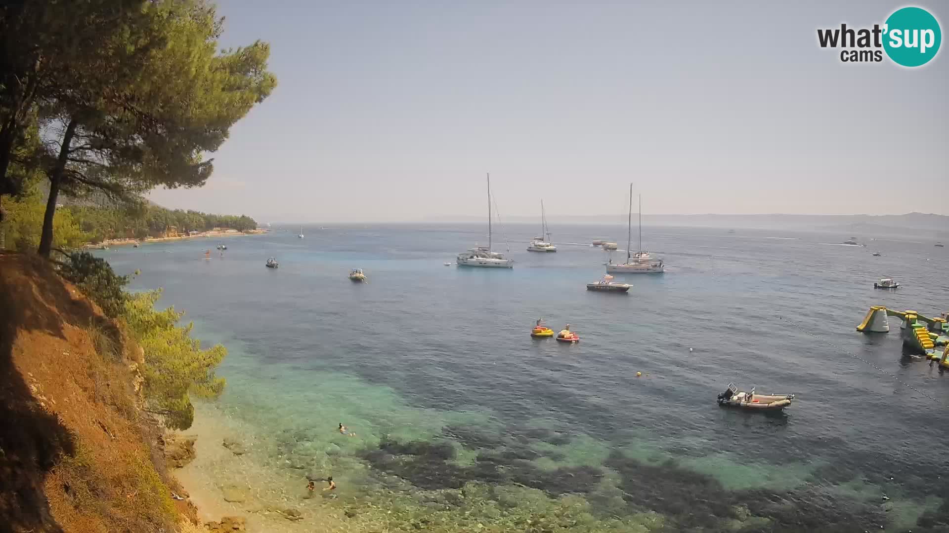 Webcam Strand Potočine Bol – Liveblick auf Borak Beach, Insel Brač