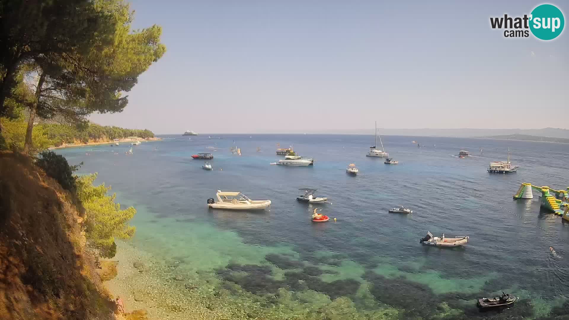 Webcam Strand Potočine Bol – Liveblick auf Borak Beach, Insel Brač
