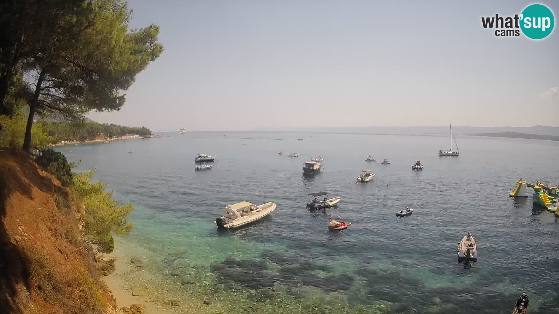 Webcam plage Potočine Bol – Vue en direct sur Borak Beach, île de Brač