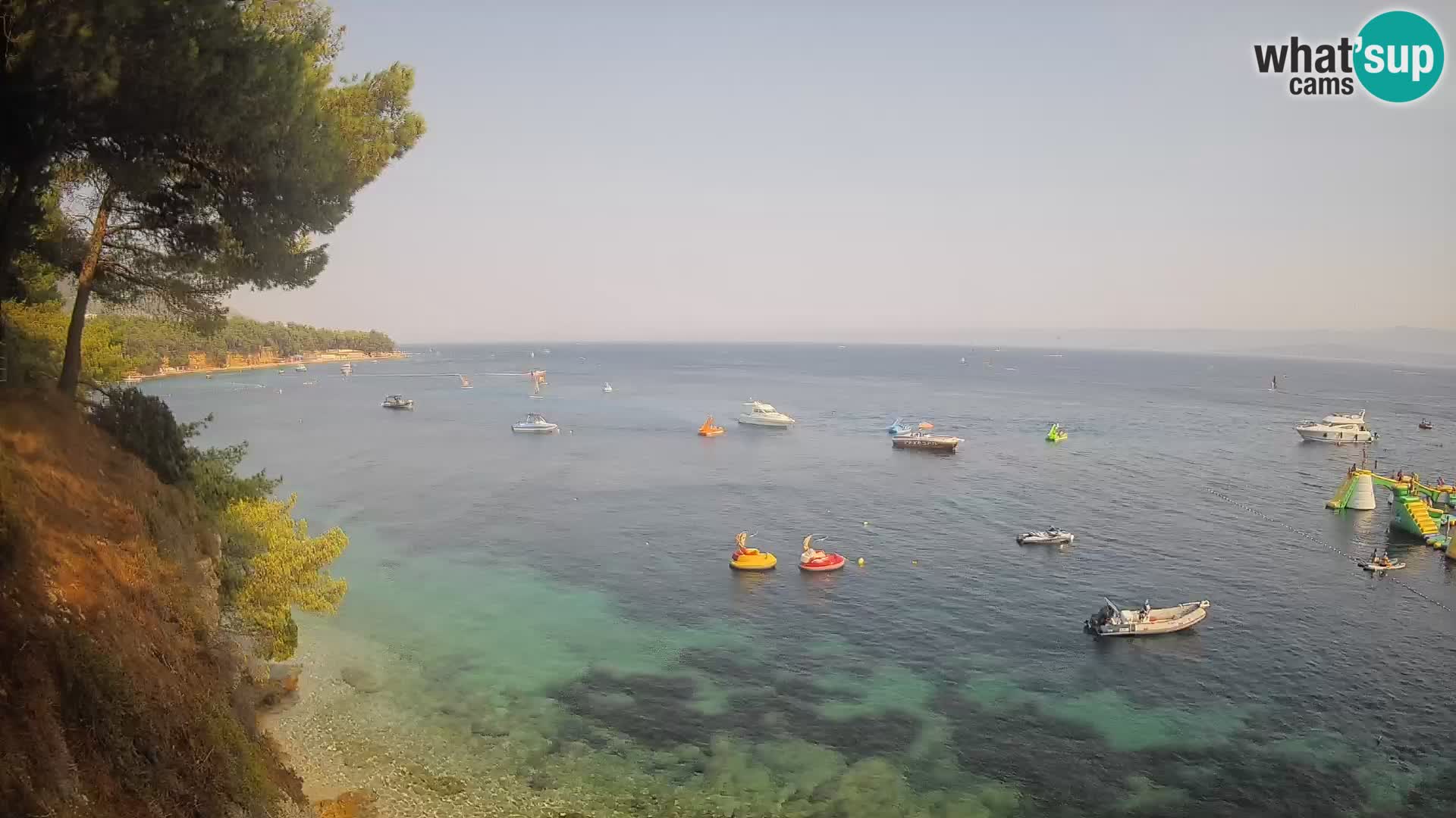 Web kamera Potočine Bol – Pogled uživo na plažu Borak, otok Brač
