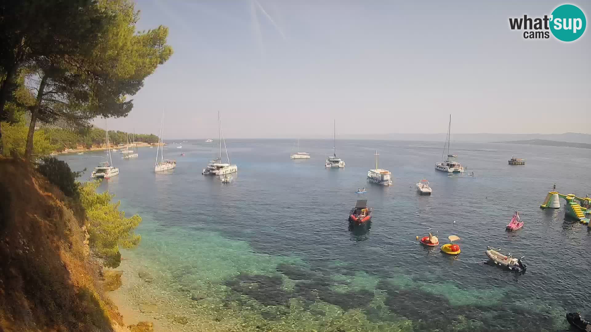 Webcam Playa Potočine Bol – Vista en vivo de Borak Beach, Isla de Brač