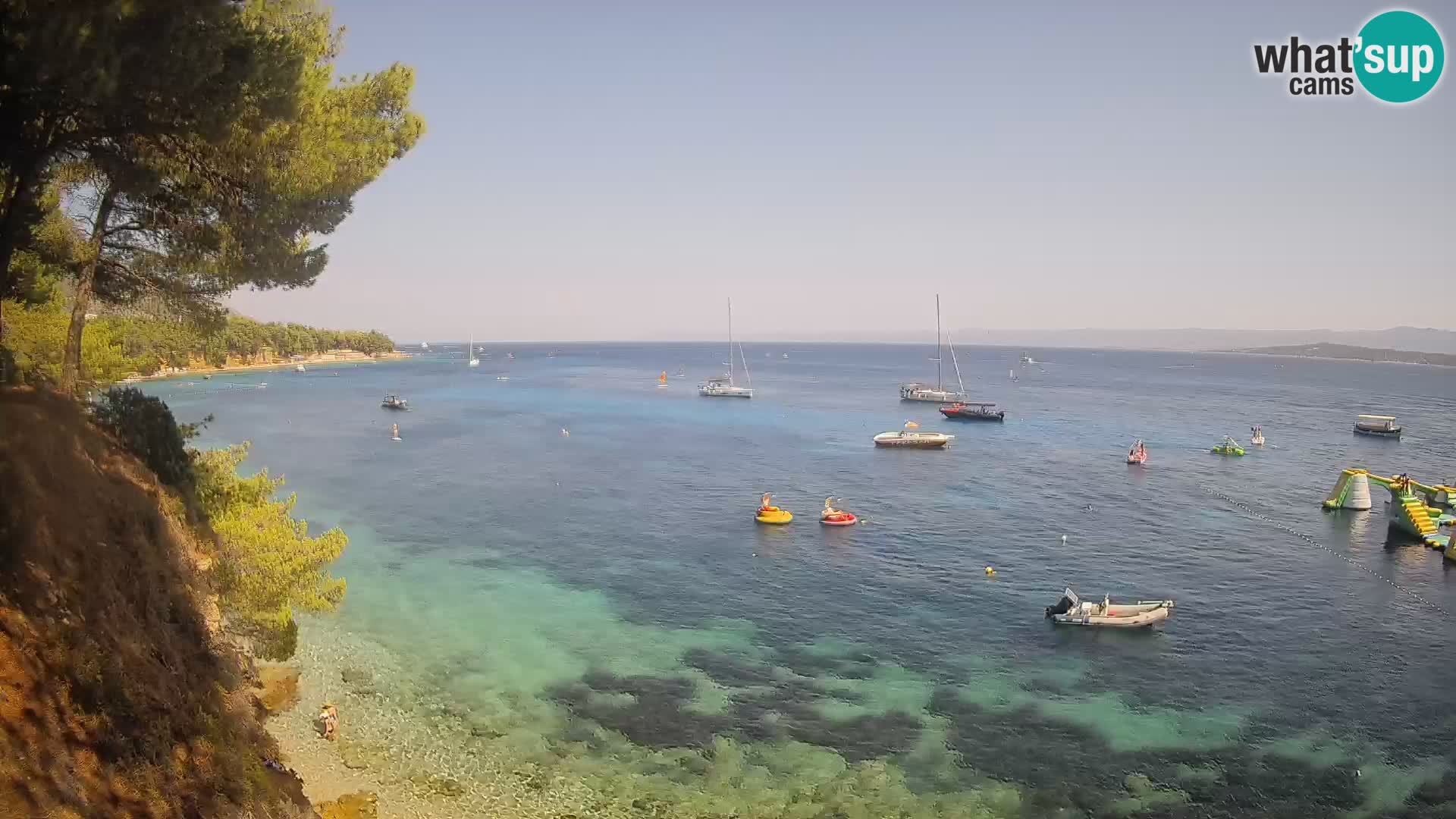 Webcam plage Potočine Bol – Vue en direct sur Borak Beach, île de Brač
