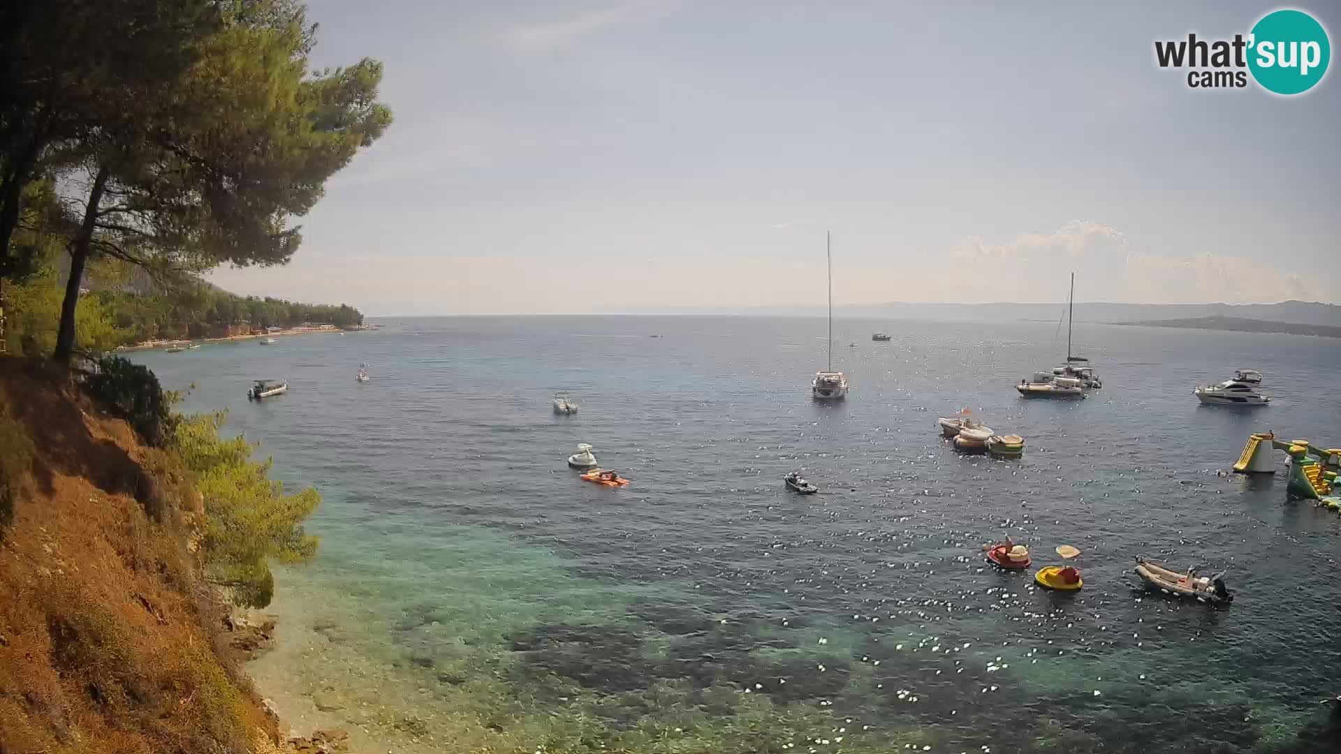 Webcam Strand Potočine Bol – Liveblick auf Borak Beach, Insel Brač