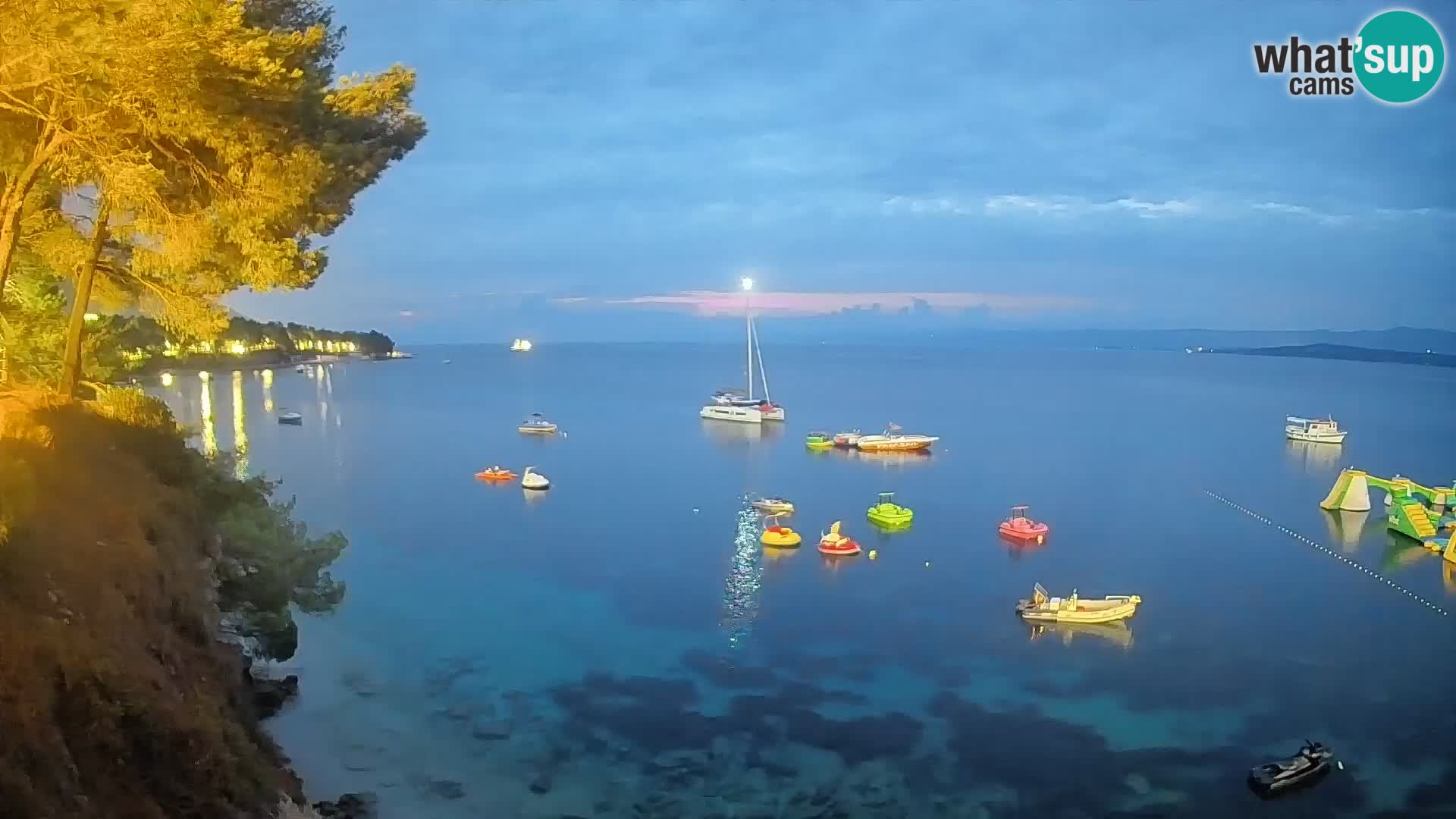 Webcam Strand Potočine Bol – Liveblick auf Borak Beach, Insel Brač