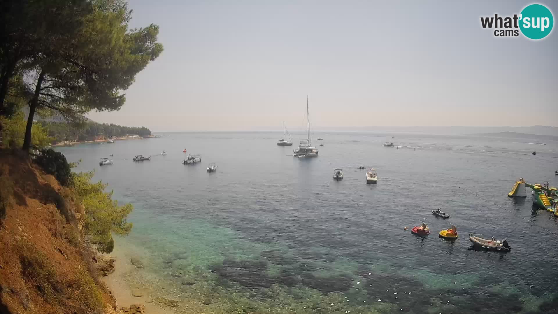 Web kamera Potočine Bol – Pogled uživo na plažu Borak, otok Brač