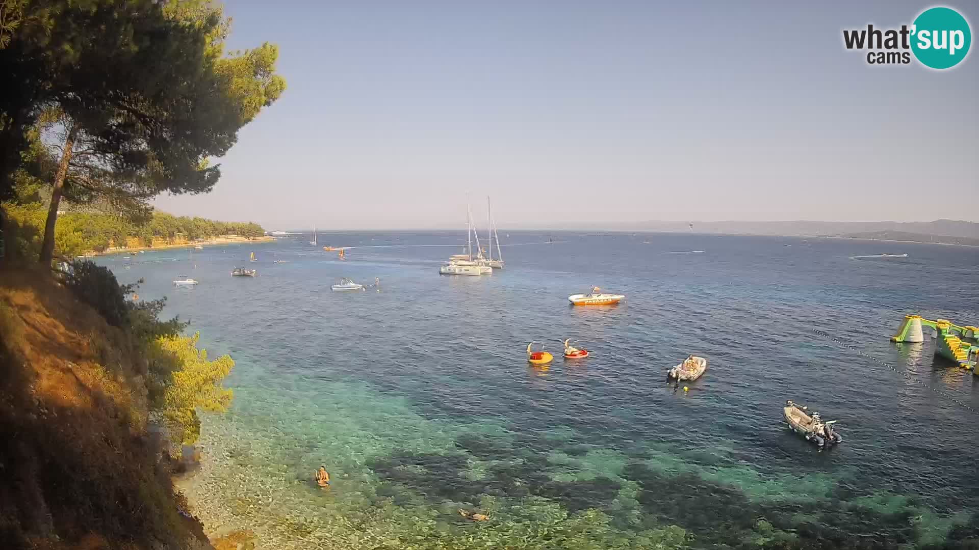 Webcam plage Potočine Bol – Vue en direct sur Borak Beach, île de Brač