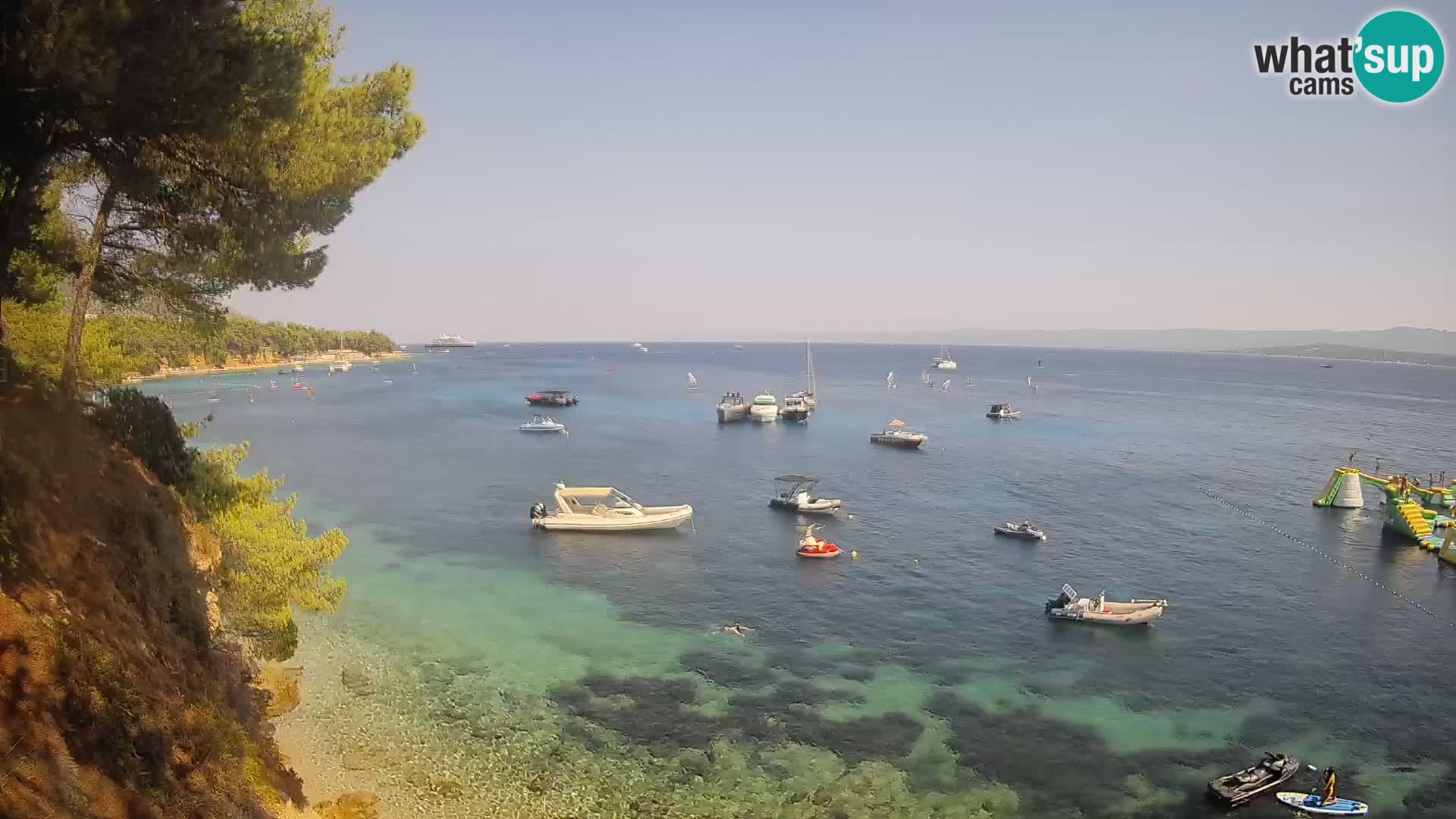 Webcam Playa Potočine Bol – Vista en vivo de Borak Beach, Isla de Brač