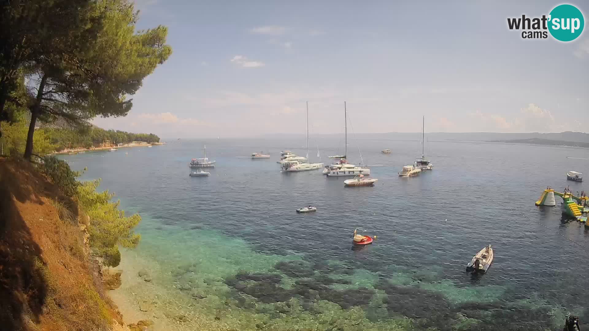 Webcam Playa Potočine Bol – Vista en vivo de Borak Beach, Isla de Brač