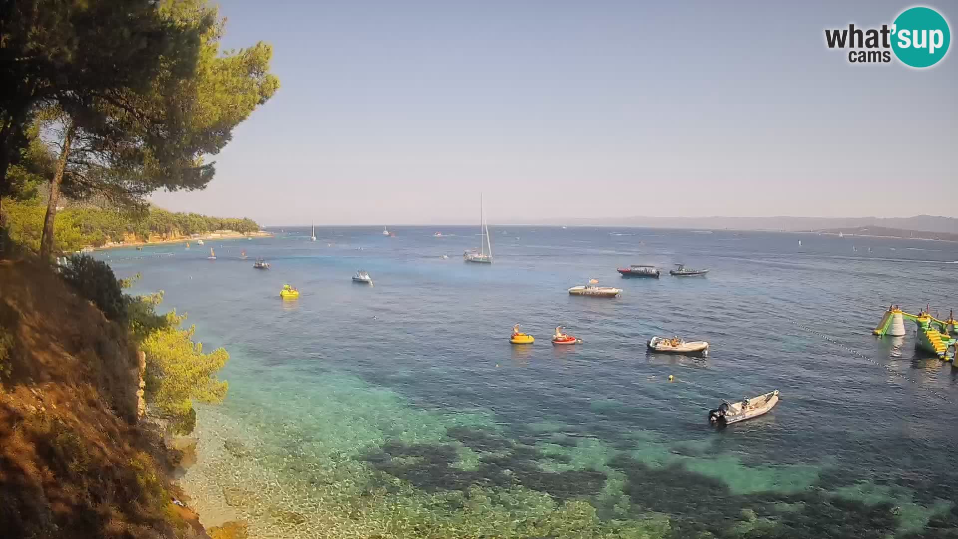 Webcam plage Potočine Bol – Vue en direct sur Borak Beach, île de Brač