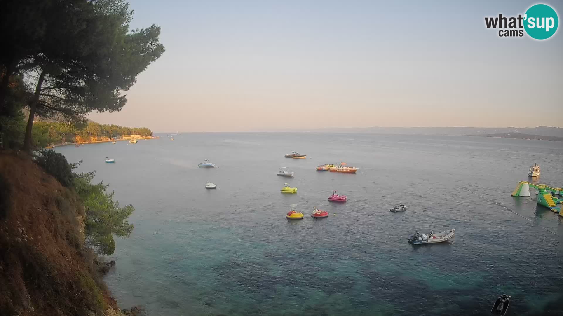 Webcam Spiaggia Potočine Bol – Vista live sulla spiaggia Borak, Isola di Brač