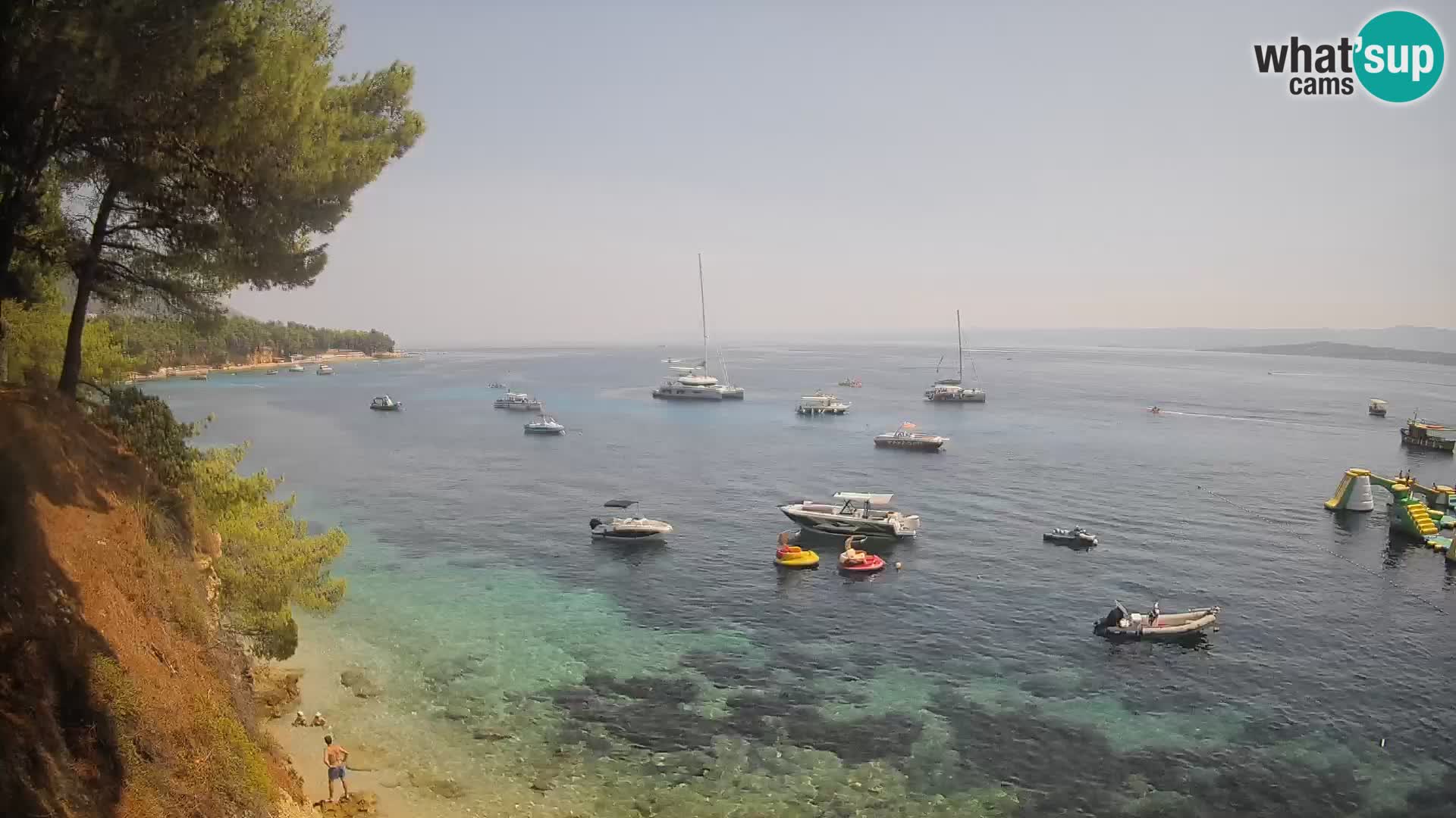 Webcam Potočine Beach Bol – Live View of Borak Beach, Brač Island