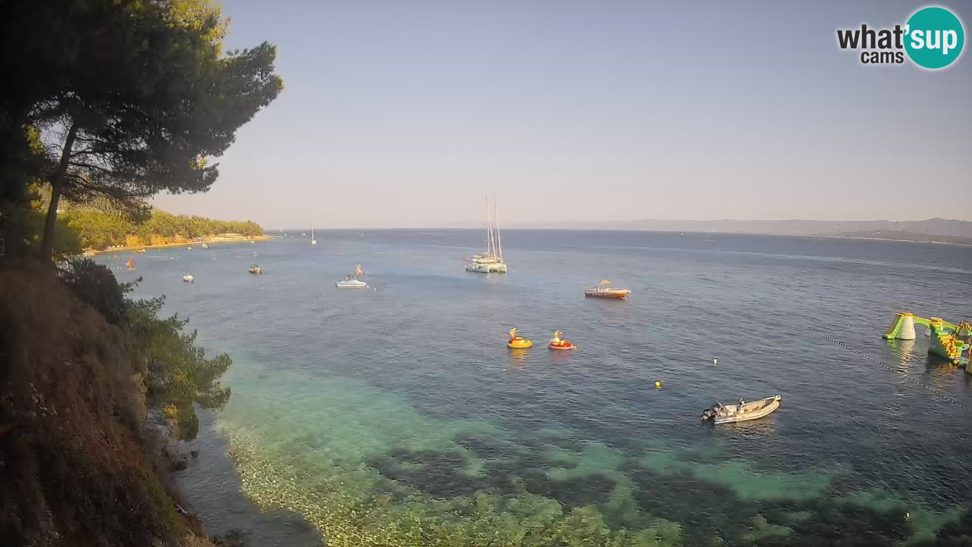 Webcam Playa Potočine Bol – Vista en vivo de Borak Beach, Isla de Brač