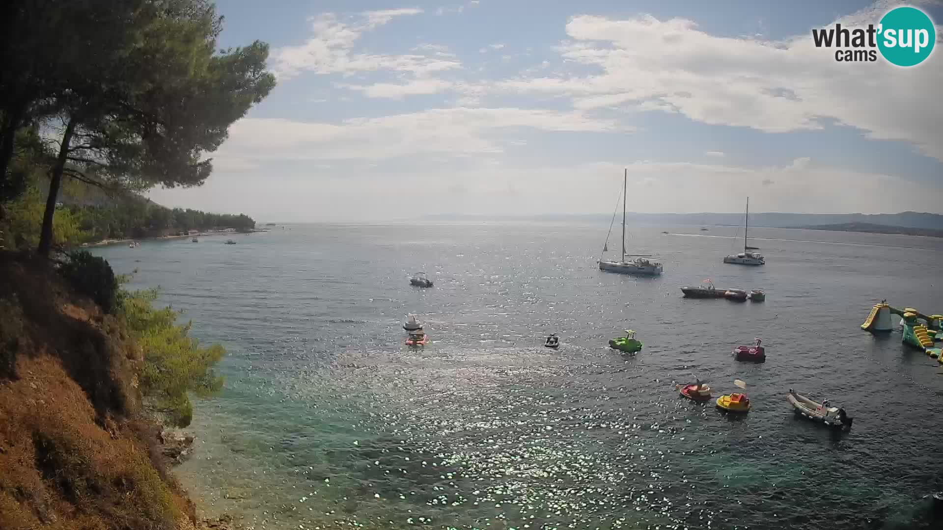 Webcam Strand Potočine Bol – Liveblick auf Borak Beach, Insel Brač