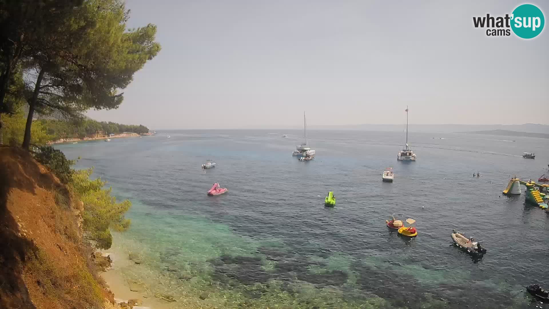 Webcam Potočine Beach Bol – Live View of Borak Beach, Brač Island