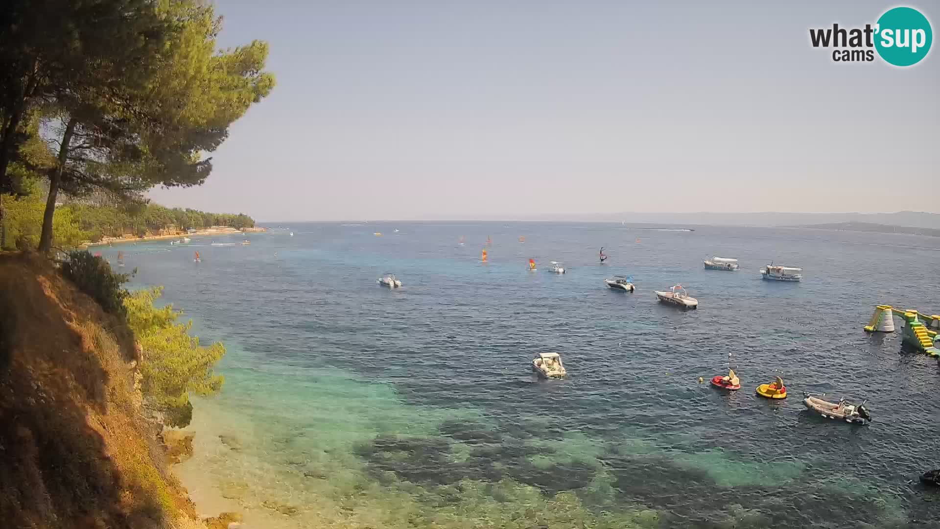 Webcam Playa Potočine Bol – Vista en vivo de Borak Beach, Isla de Brač