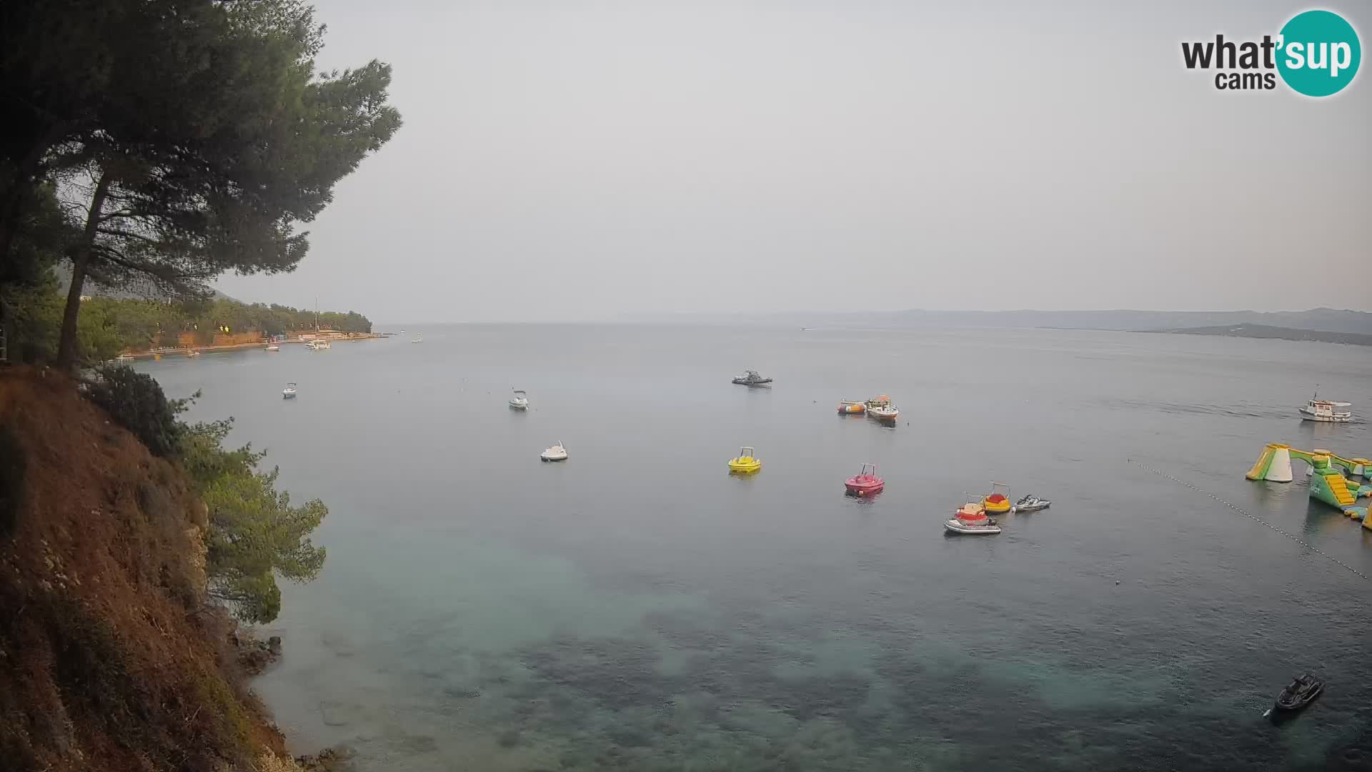 Web kamera Potočine Bol – Pogled uživo na plažu Borak, otok Brač