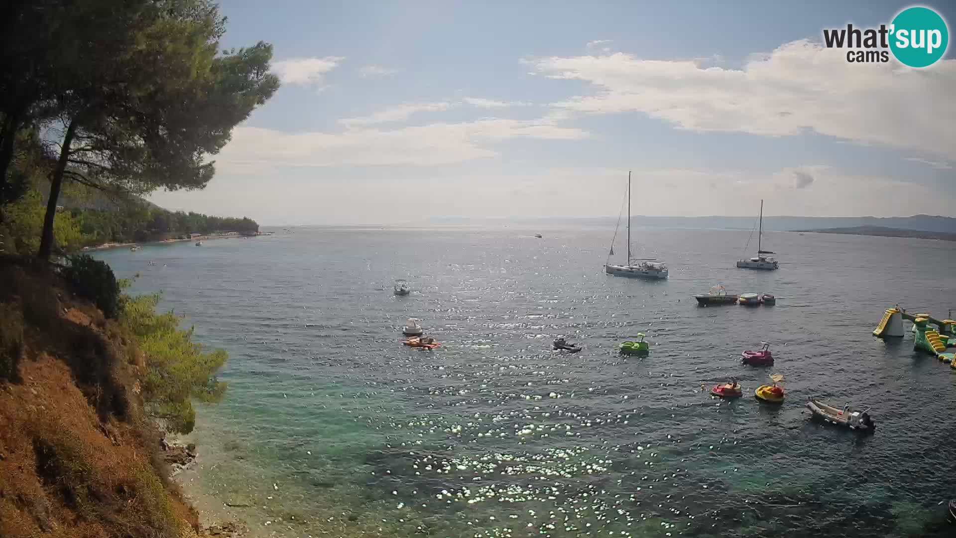 Webcam Potočine Beach Bol – Live View of Borak Beach, Brač Island