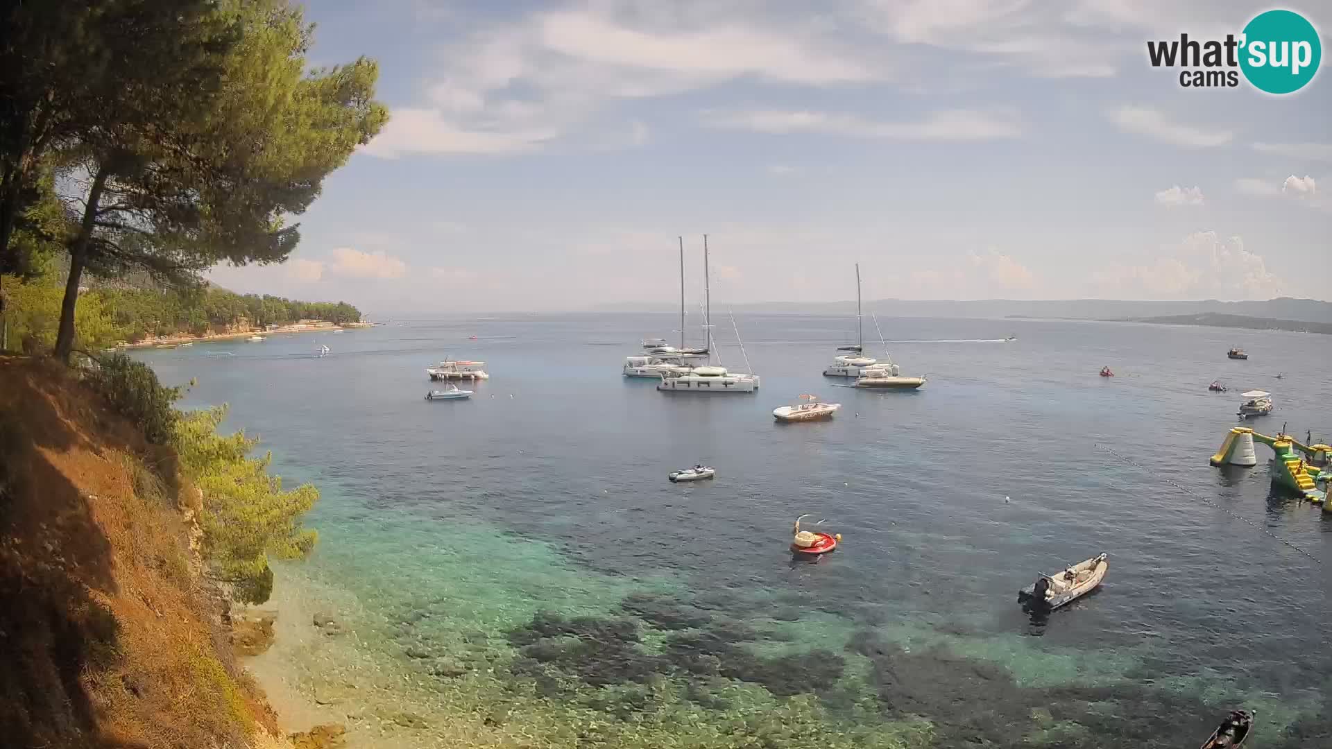 Webcam plage Potočine Bol – Vue en direct sur Borak Beach, île de Brač