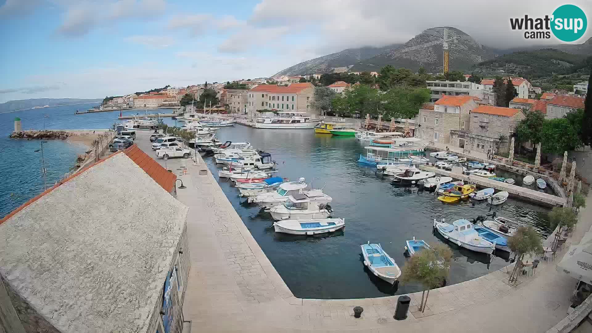 Webcam Bol Hafen – Liveblick auf Bol Riva & Marina