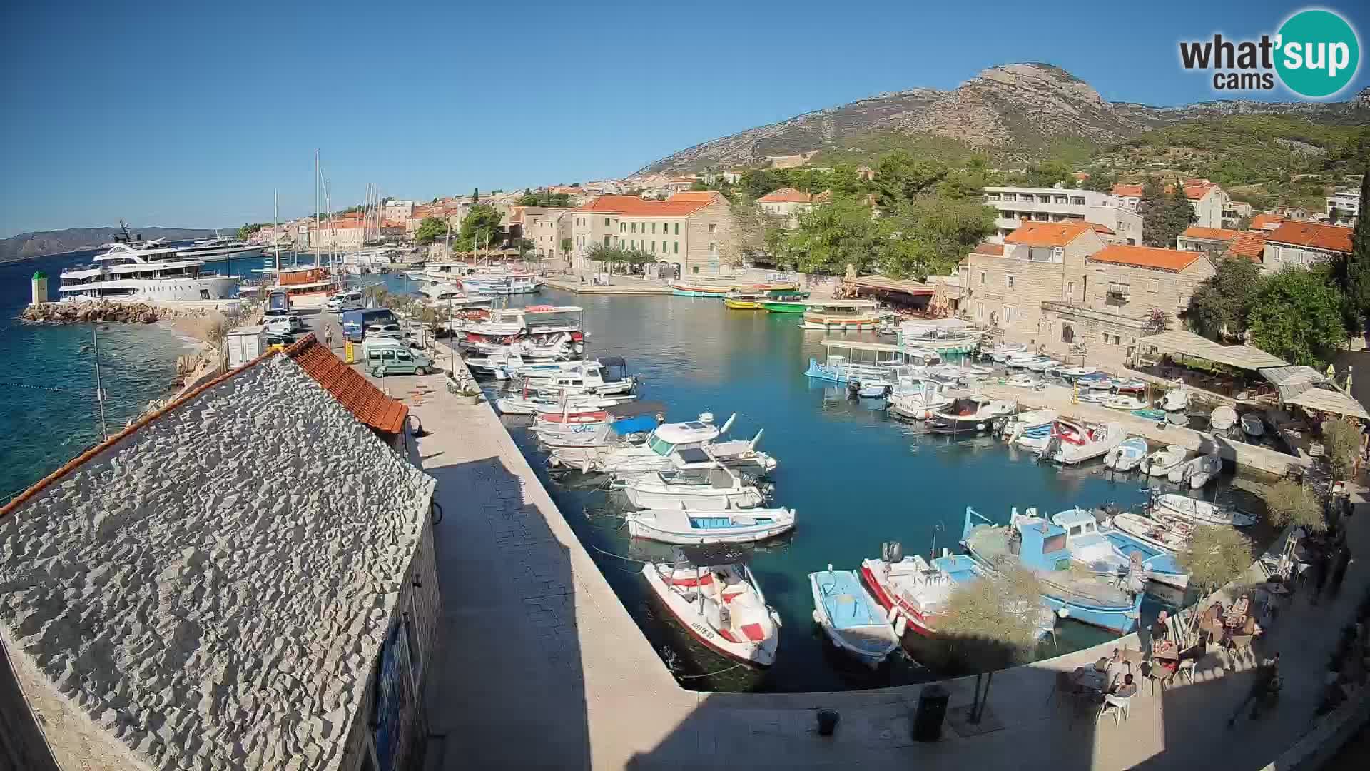 Webcam porto di Bol – Vista live sulla Riva e Marina
