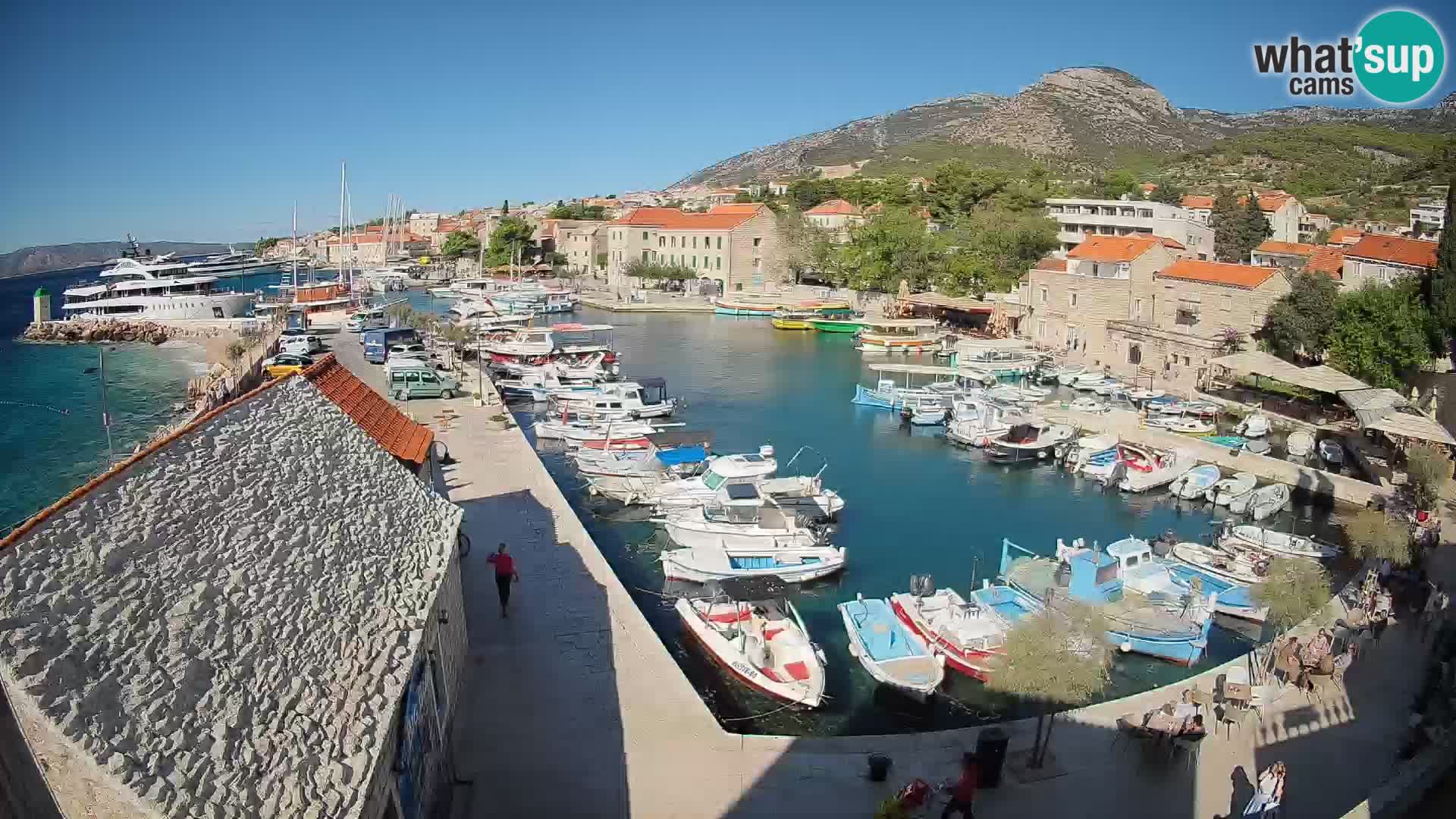 Webcam porto di Bol – Vista live sulla Riva e Marina