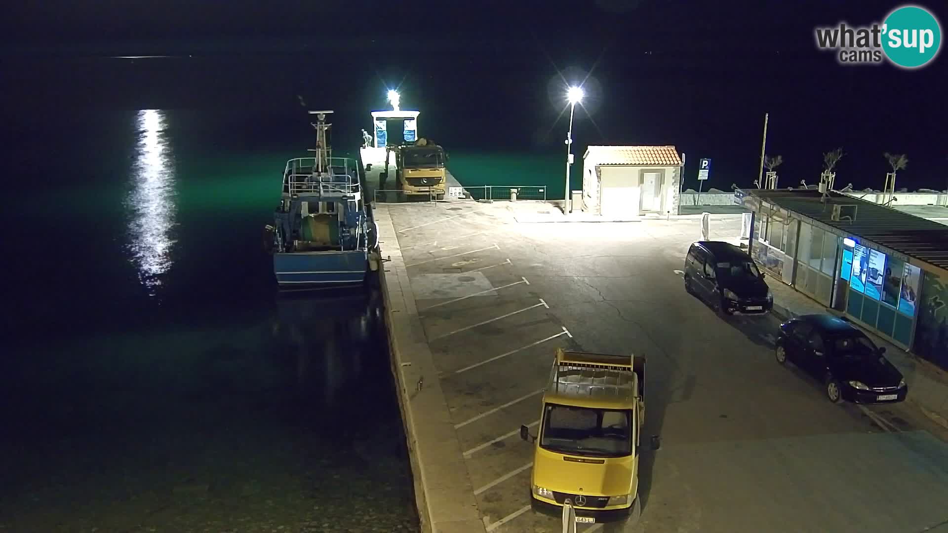 Webcam Bol Centro e Marina – Vista live dal porto di Bol