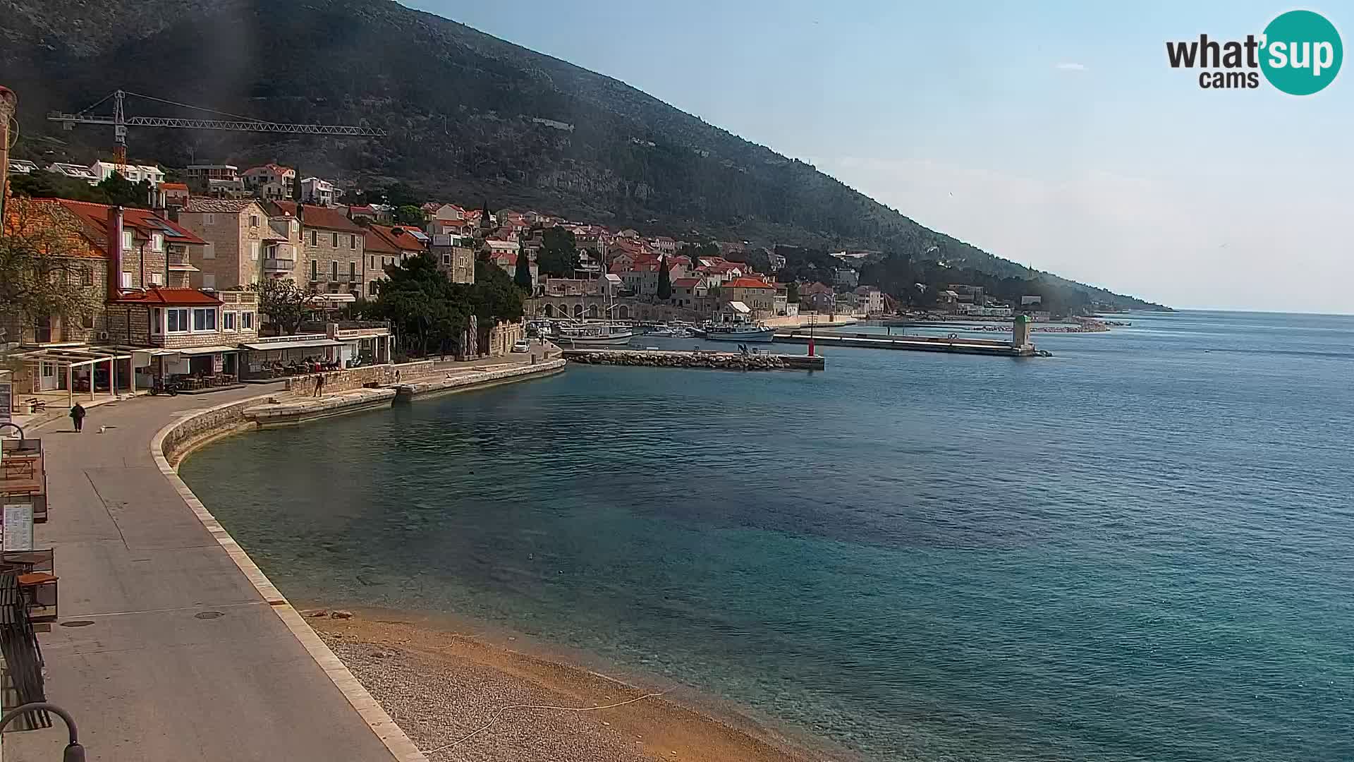 Webcam Bol Centre-Ville & Marina – Vue en direct depuis Bol, île de Brač