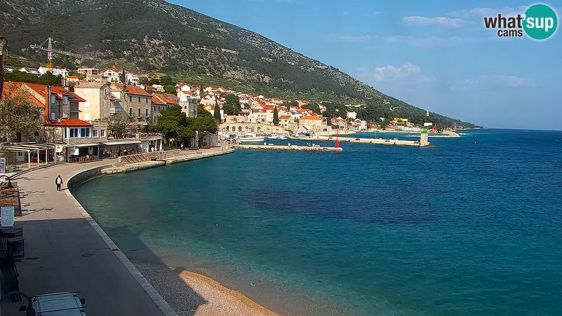 Webcam Bol Centre-Ville & Marina – Vue en direct depuis Bol, île de Brač