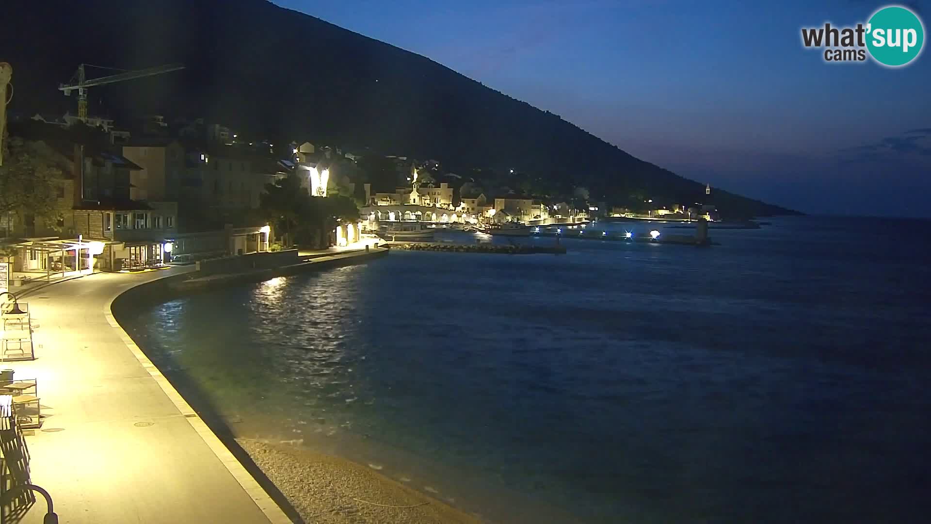 Webcam Bol Centre-Ville & Marina – Vue en direct depuis Bol, île de Brač