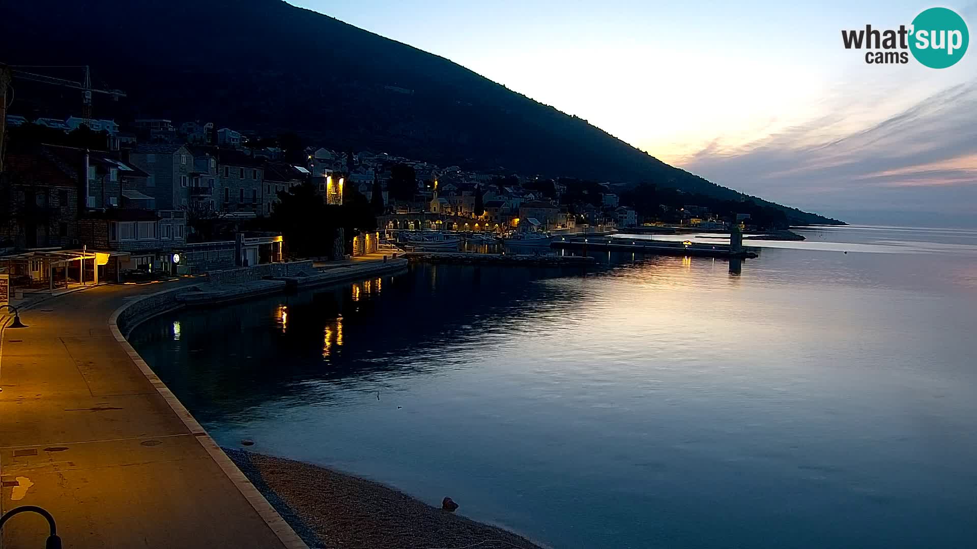 Webcam Bol Centre-Ville & Marina – Vue en direct depuis Bol, île de Brač