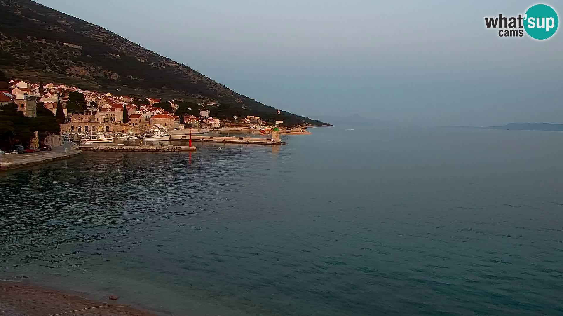 Webcam Bol Centre-Ville & Marina – Vue en direct depuis Bol, île de Brač