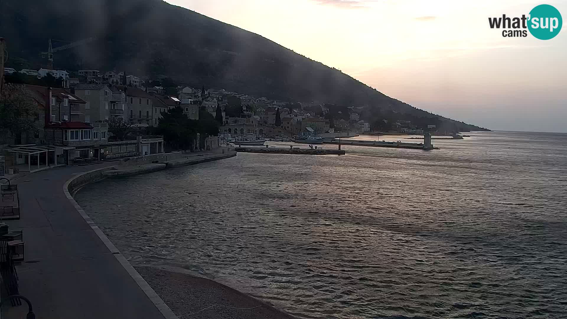 Webcam Bol centre-ville & marina – Vue en direct depuis Bol, île de Brač