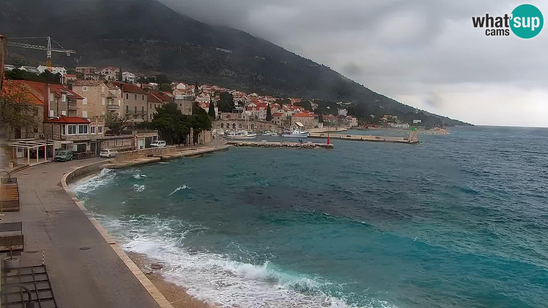 Webcam Bol centre-ville & marina – Vue en direct depuis Bol, île de Brač