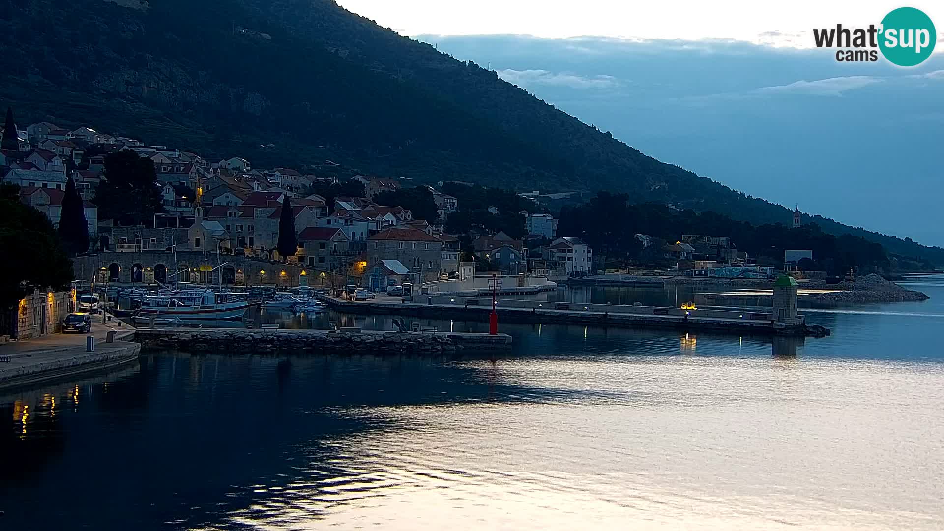 Webcam Bol centre-ville & marina – Vue en direct depuis Bol, île de Brač