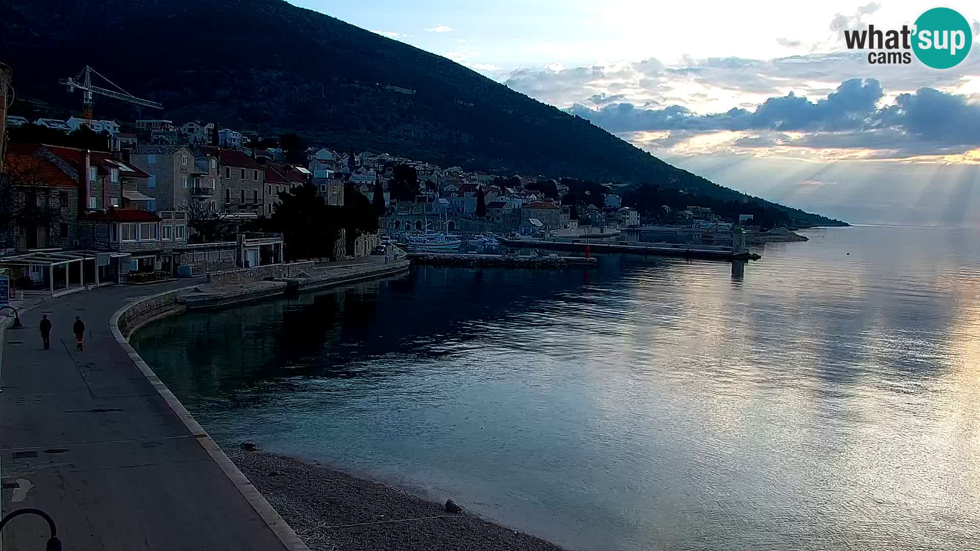 Webcam Bol centre-ville & marina – Vue en direct depuis Bol, île de Brač