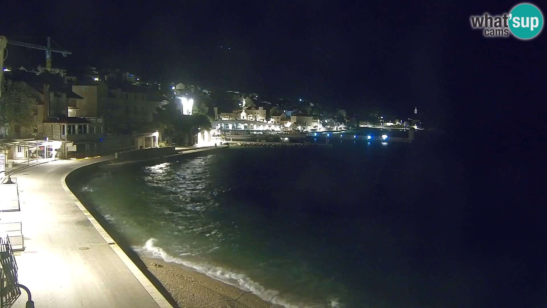 Webcam Bol Centro e Marina – Vista live dal porto di Bol