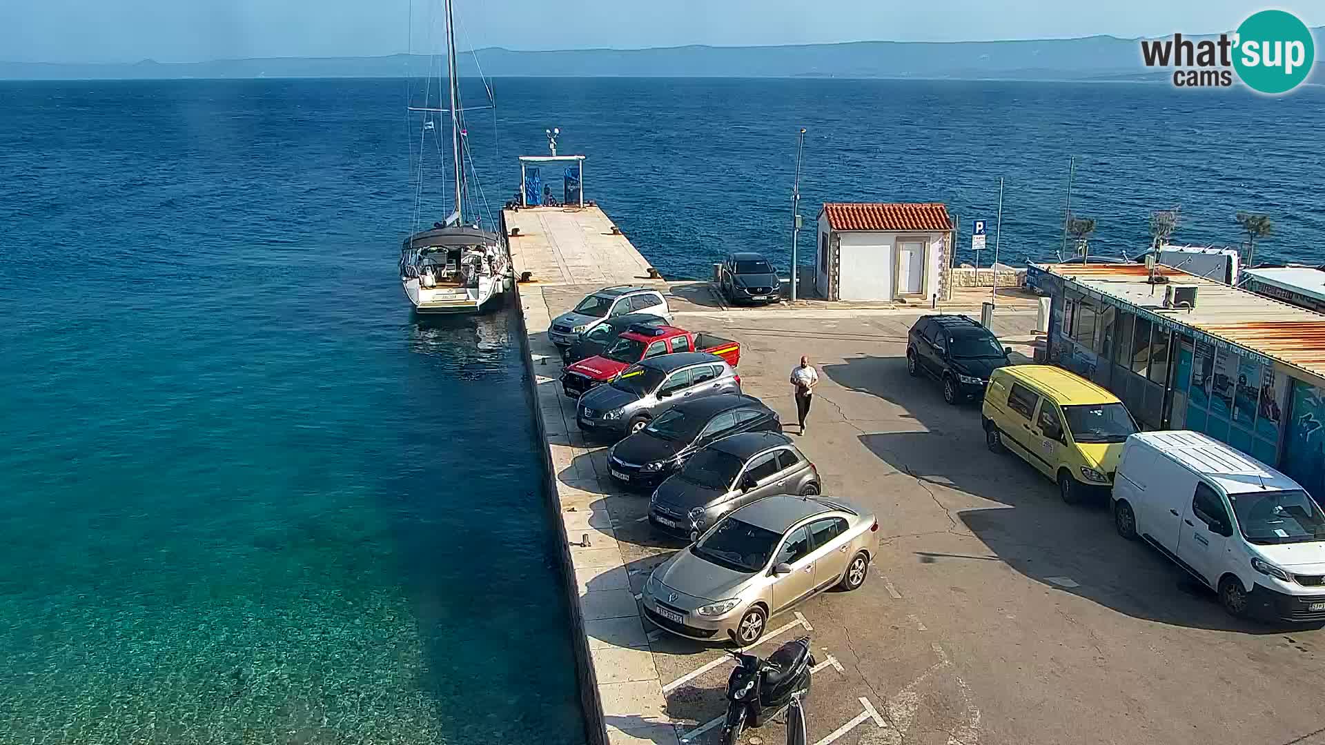 Webcam Bol centre-ville & marina – Vue en direct depuis Bol, île de Brač