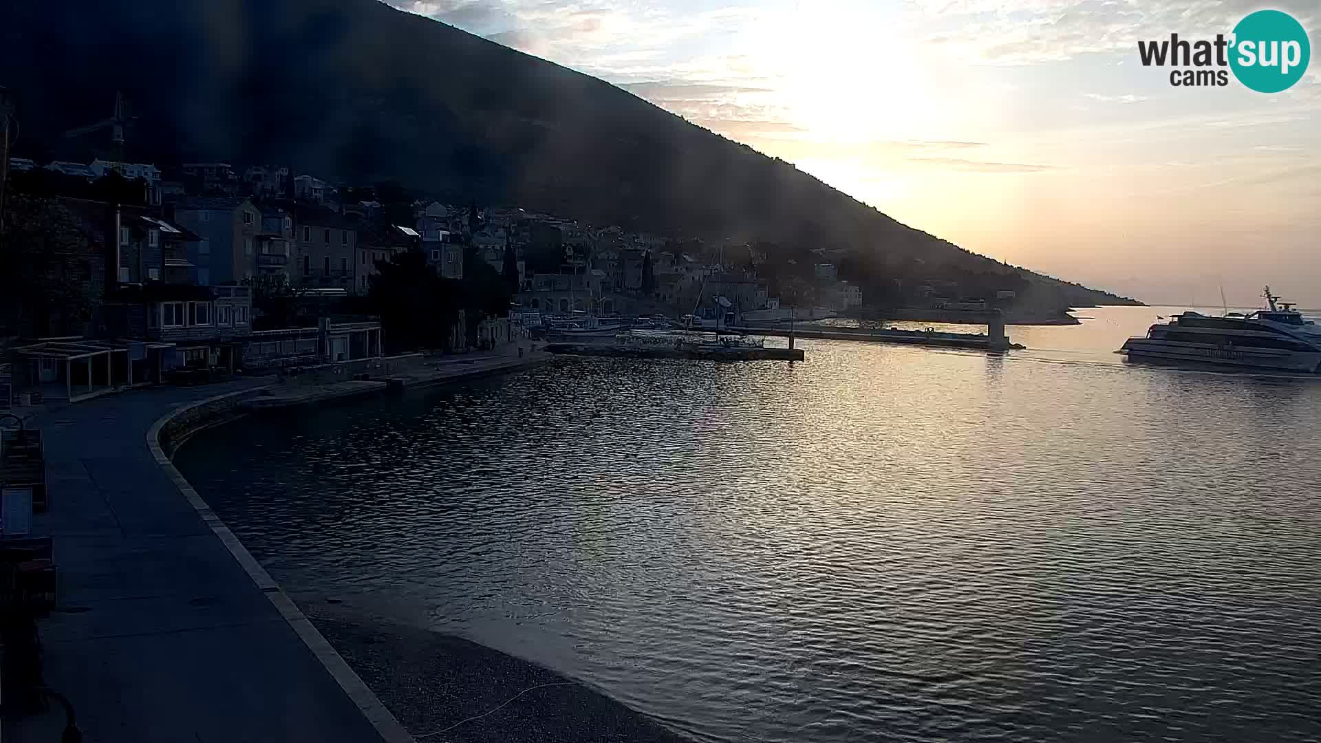 Webcam Bol centre-ville & marina – Vue en direct depuis Bol, île de Brač