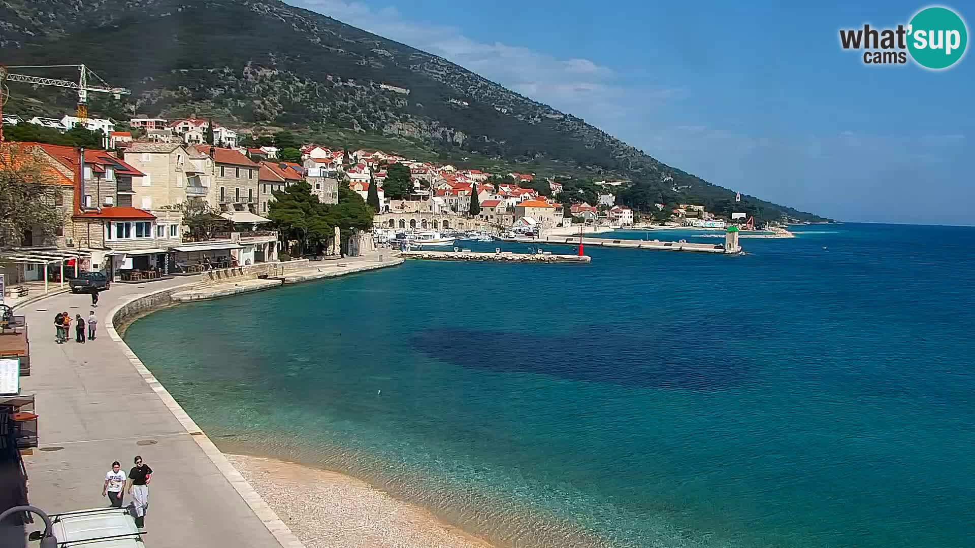 Webcam Bol centre-ville & marina – Vue en direct depuis Bol, île de Brač