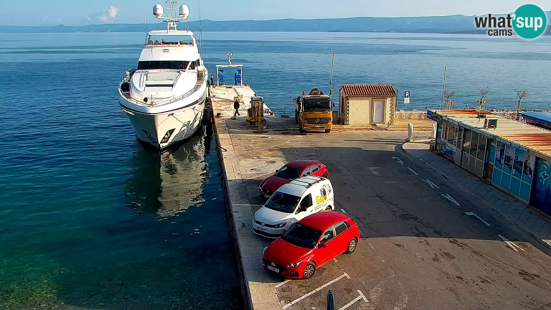 Spletna kamera Bol – Center mesta in marina v živo