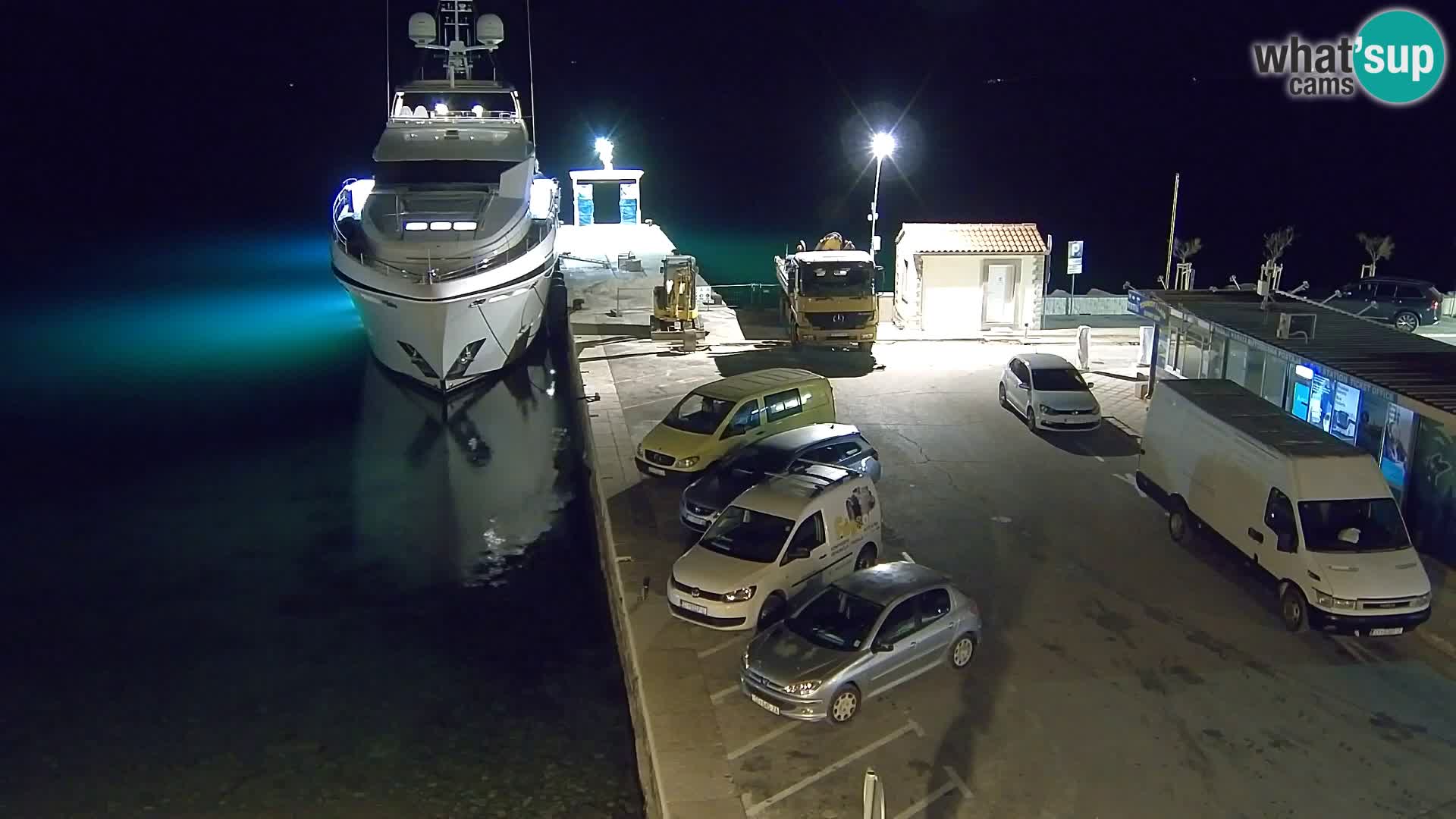 Webcam Bol Centro e Marina – Vista live dal porto di Bol