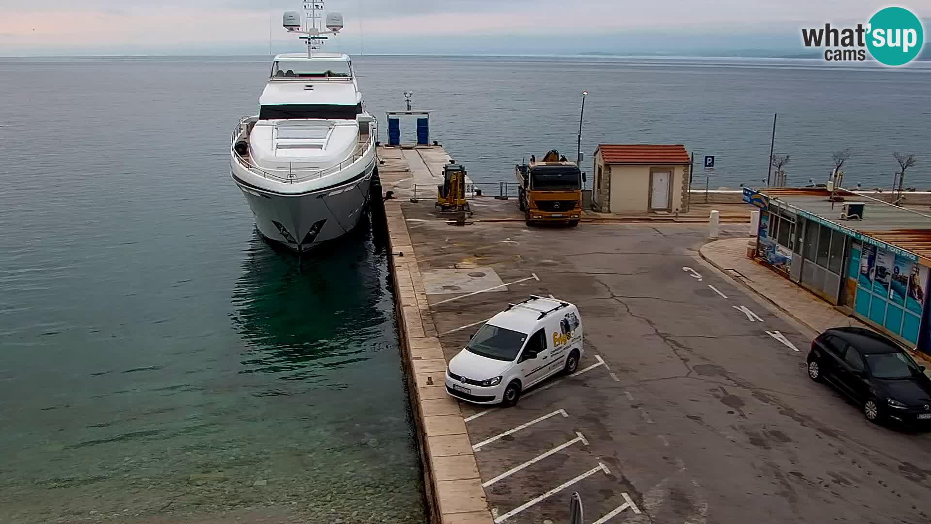 Spletna kamera Bol – Center mesta in marina v živo