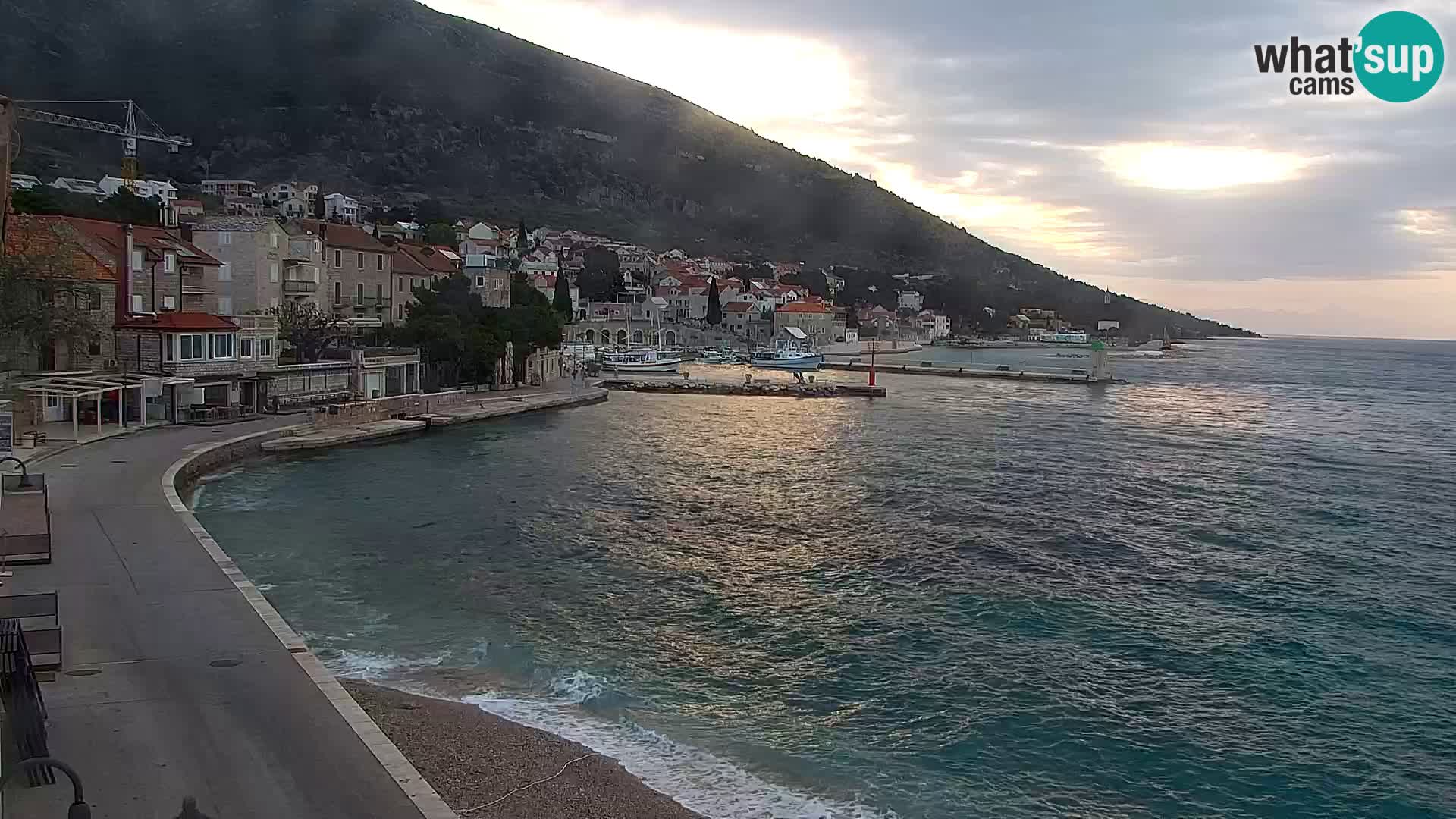 Webcam Bol centre-ville & marina – Vue en direct depuis Bol, île de Brač