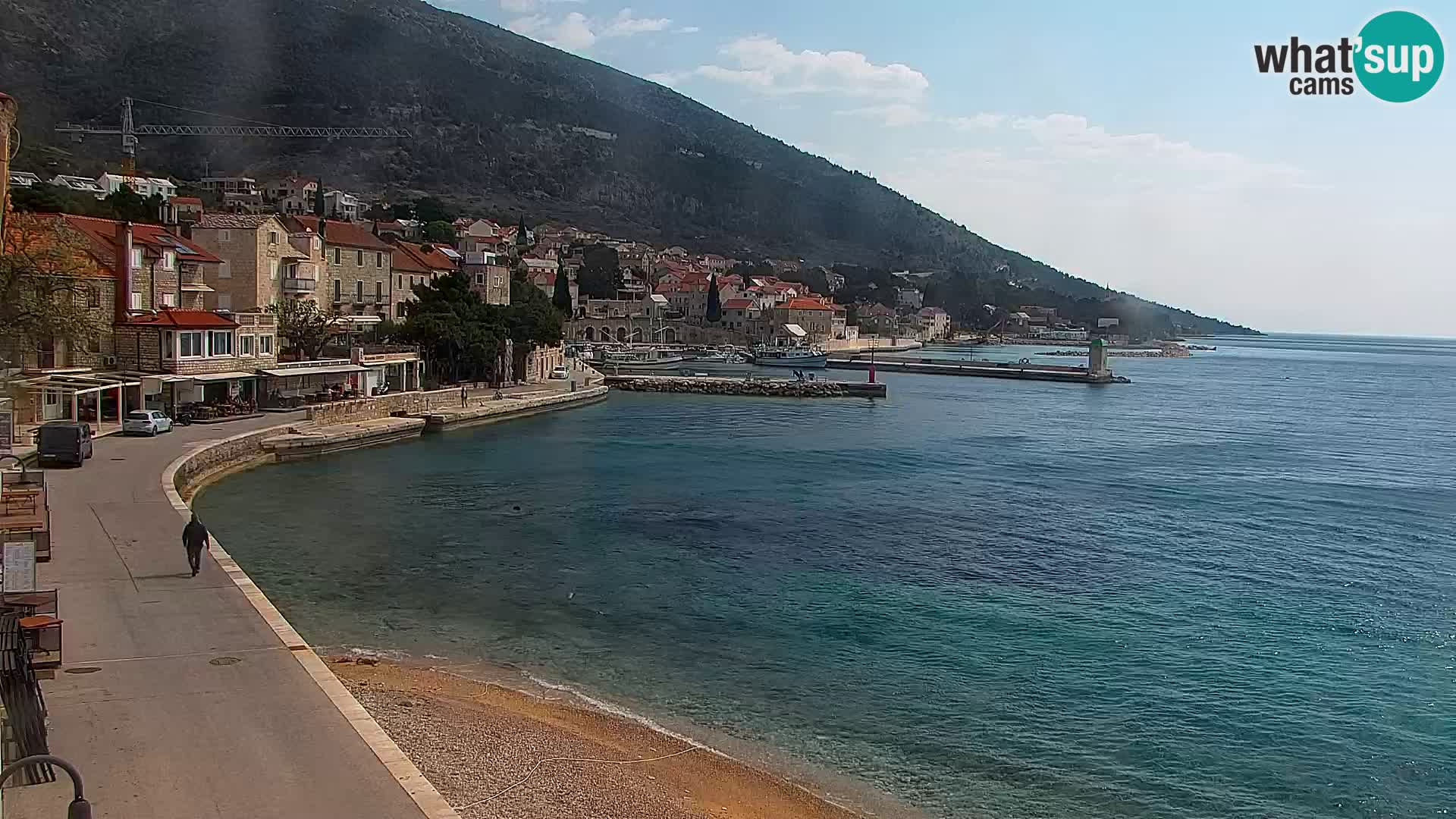 Webcam Bol centre-ville & marina – Vue en direct depuis Bol, île de Brač
