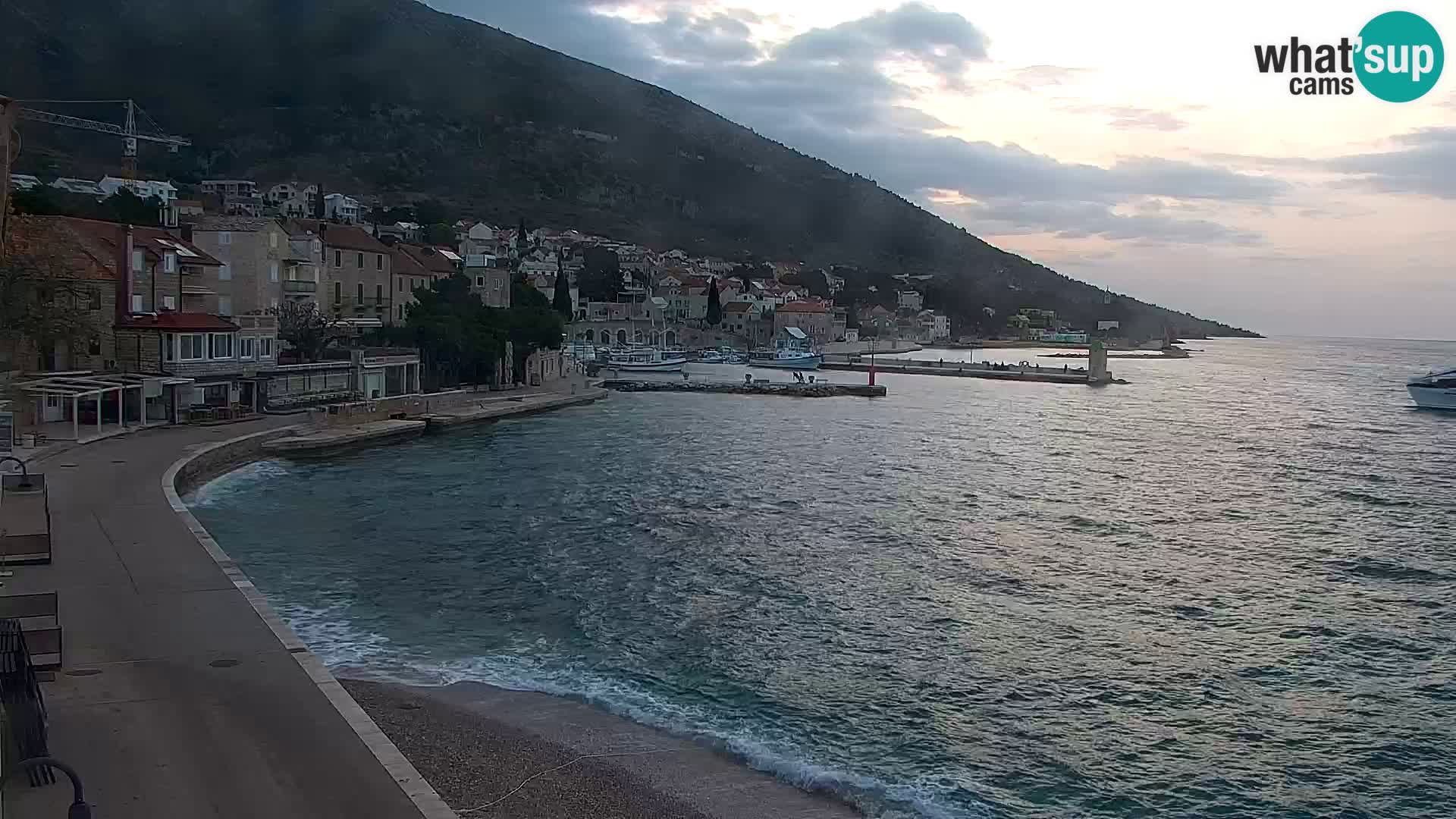 Webcam Bol Centre-Ville & Marina – Vue en direct depuis Bol, île de Brač