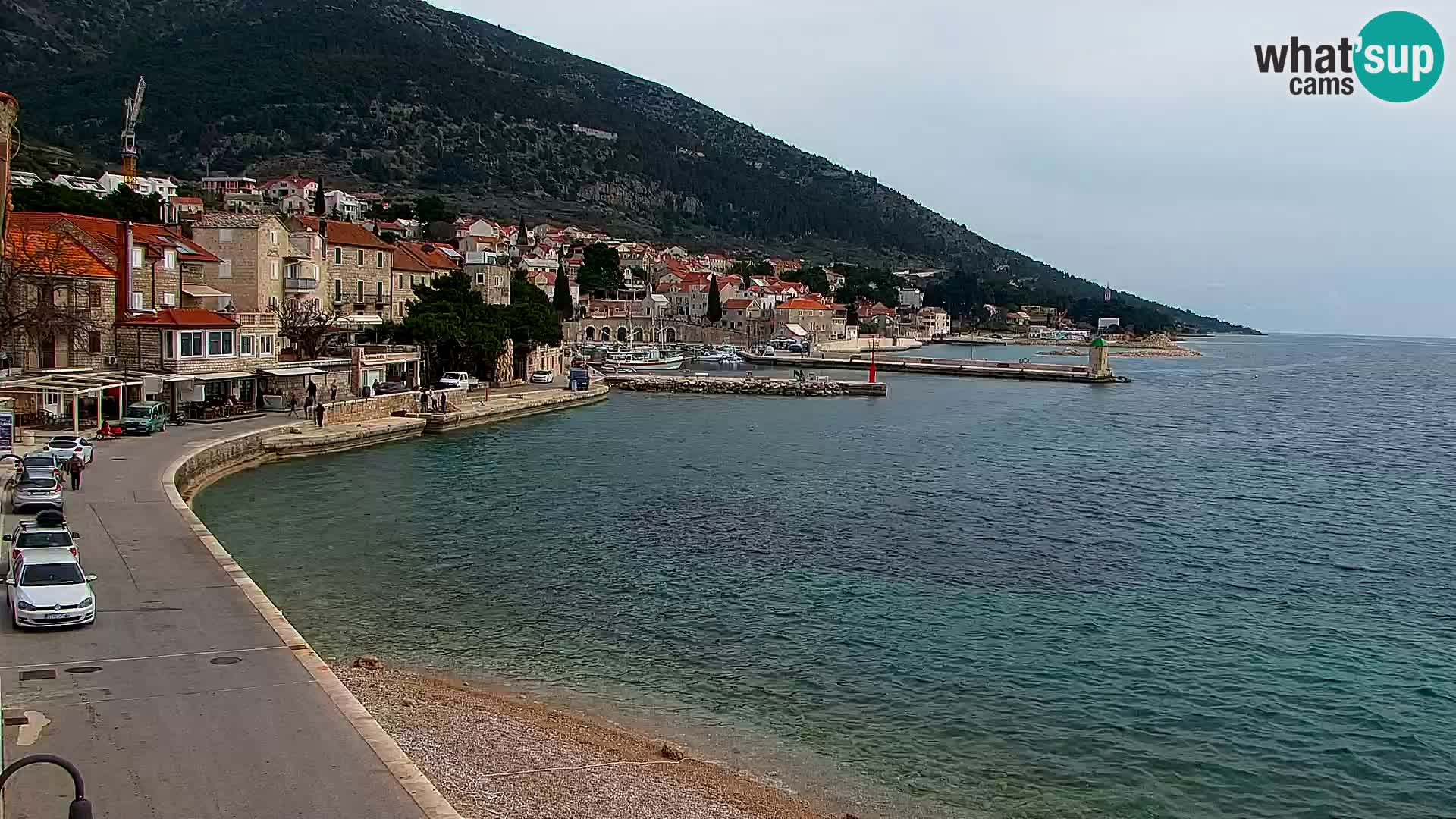 Webcam Bol centre-ville & marina – Vue en direct depuis Bol, île de Brač