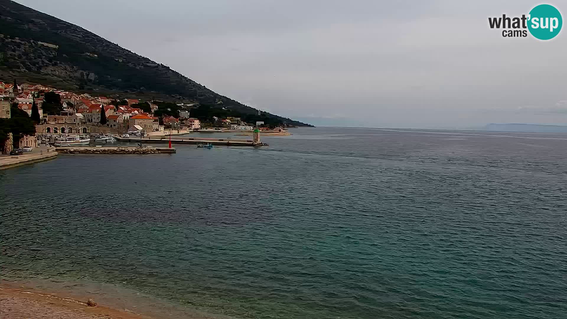 Webcam Bol centre-ville & marina – Vue en direct depuis Bol, île de Brač